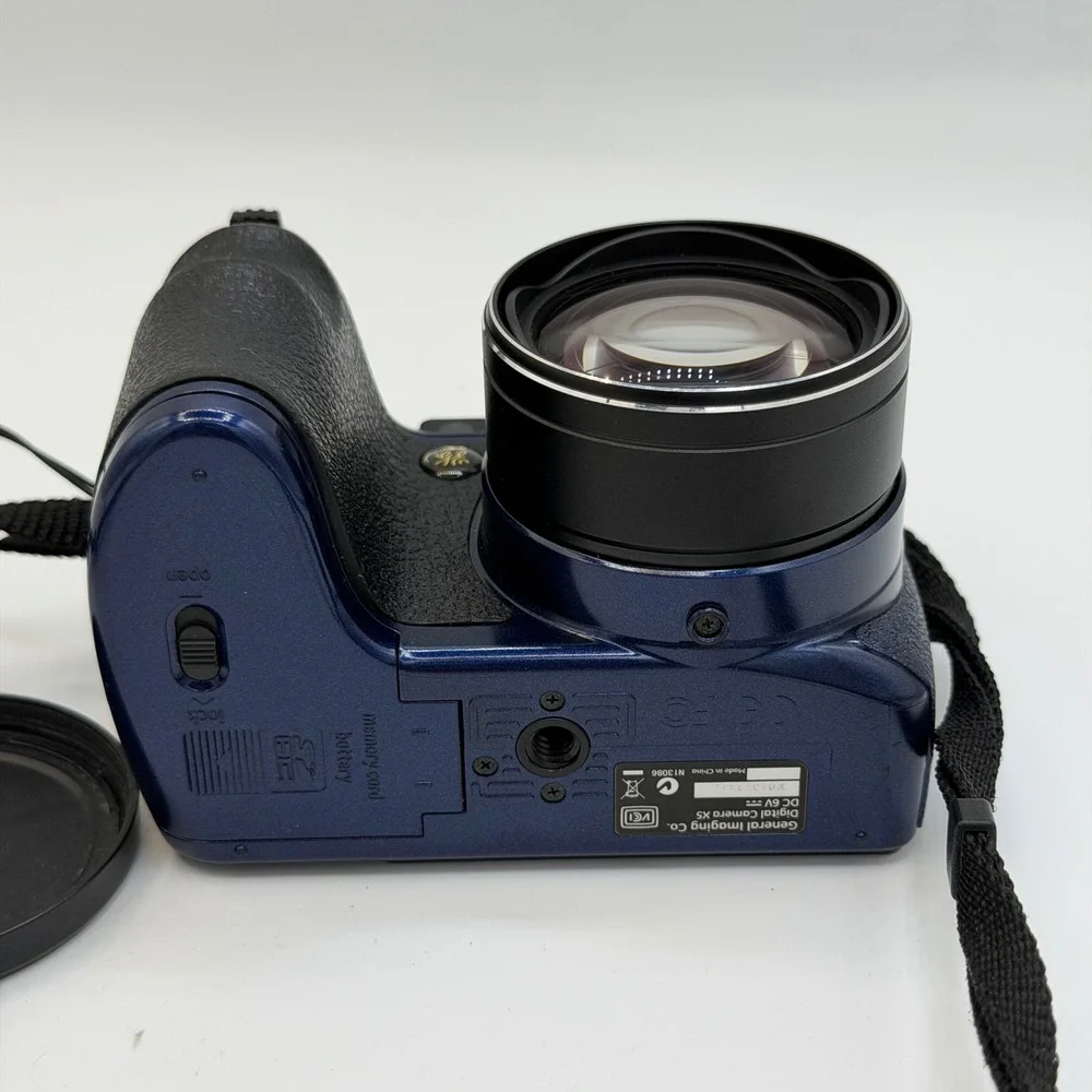 GE X5 Power Pro Series Blue Digital Camera 14.1MP 15x Optical Zoom 1GB SD Card